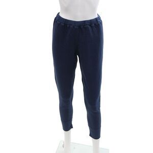 Christina Lehr Womens Mid Rise Drawstring Cropped Jogger Pants Navy Size 1